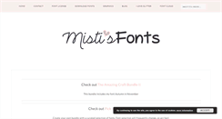 Desktop Screenshot of mistifonts.com