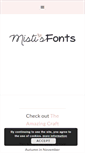 Mobile Screenshot of mistifonts.com