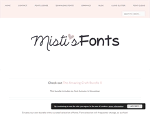 Tablet Screenshot of mistifonts.com